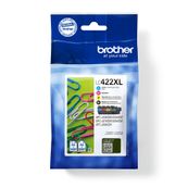 Brother LC422XL - 4 - zwart, geel, cyaan, magenta - origineel - inktcartridge