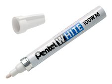 Pentel WHITE 100W - marker - wit