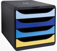Exacompta BIG-BOX Bee Blue - ladekast - voor A4 Plus - verschillende kleuren