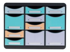 Exacompta Beeblue Store-Box Multi - ladekast - verschillende kleuren, black housing