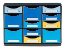 Exacompta Beeblue Store-Box Multi - ladekast - verschillende kleuren, black housing
