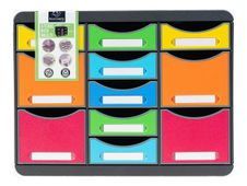 Exacompta Iderama Store-Box multi - ladekast - harlekijn, black housing