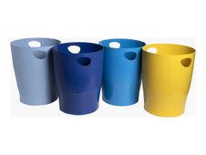 Exacompta Bee Blue Ecobin - afvalbak - 15 l - polypropyleen (PP) - verkrijgbaar in verschillende kleuren