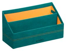 RHODIA Rhodiarama Home Office - brieflade - pauw, oranje rugnieten