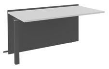 Burocean Ola - component receptiebalie - rechthoekig - parelwit