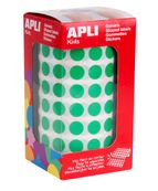 Apli kids - Rouleau de 4720 gommettes rondes - diamètre 10,5 mm - vert