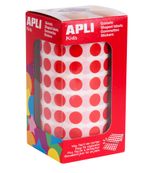 APLI kids - decoratiesticker - cirkel - 1,05 cm diameter - rood (pak van 5192)