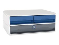 MoovUp - ladekast - voor 240 x 320 mm - wit, dondergrijs, porseleinblauw