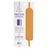 Porte-stylo Denim avec élastique - 3,5 x 15,5 cm - Moutarde - Exacompta