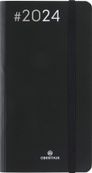 Agenda de poche Flex - 1 semaine sur 2 pages - 9,5 x 17,5 cm - noir - Oberthur