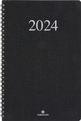 Agenda Galway - 1 semaine sur 2 pages - 19 x 24,5 cm - noir - Oberthur