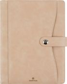 Agenda à spirale Davos - 1 semaine sur 2 pages - 22 x 28 cm - beige - Oberthur