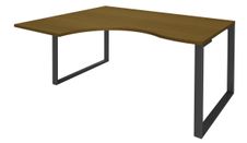 Burocean Urban - bureau - linkshoekig - walnoot