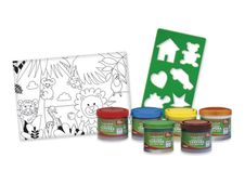 ALPINO Baby My first Finger Paints - Set vingerverf - 6 kleuren - verschillende felle kleuren - 40 ml