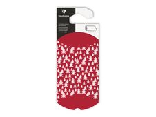 Clairefontaine - geschenkzakje - 8 x 3 x 12 cm - bomen - rood