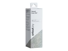 Cricut Joy Smart Iron-On Glitter - Rouleau thermocollant - 13,9 x 48,2 cm - argent pailleté