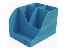 Exacompta NeoDeco Pen Wave - potloodbeker - polystyreen (PS) - eendenblauw