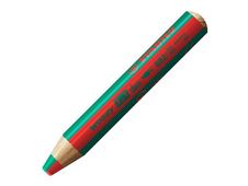 STABILO woody 3 in 1 duo - kleurpotlood - rood, donkergroen