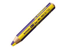 STABILO woody 3 in 1 duo - kleurpotlood - geel/paars
