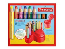 STABILO woody 3 in 1 - kleurpotlood (pak van 15)