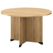 Gautier office JAZZ+ - tafel - rond - zwartgrijs, bocage-eiken - zwartgrijs, bocage-eiken
