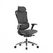 Fauteuil de bureau EGOSTAR Ultra - accoudoirs réglables - Appui-tête réglable - noir