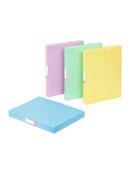 Viquel Rainbow Pastel - Doosmap - breedte rug: 30 mm - voor A4 - blauw, geel, groen, roze (pak van 4)