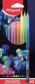 Maped Deepsea Paradise - Kleurpotlood - verschillende kleuren - 2.9 mm - met wisser (pak van 12)
