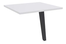 Burocean Steely - Bureau - rechthoekig - parelwit - koolstof basis