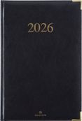 Agenda Kiev - 1 semaine sur 2 pages - 17 x 24,5 cm - noir - Oberthur