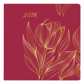 Agenda Astoria - 1 semaine sur 2 pages - 16,5 x 16,5 cm - orange - Oberthur