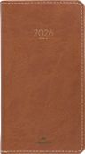 Agenda Eton - 1 semaine sur 2 pages - 9,5 x 17 cm - marron - Oberthur