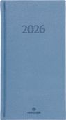 Agenda London - 1 semaine sur 2 pages - 9,5 x 17,5 cm - gris - Oberthur