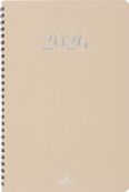 Agenda spiralé Galway - 1 semaine sur 2 pages - 19 x 24,5 cm - olive - Oberthur