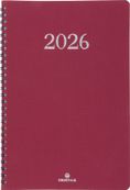 Agenda spiralé Galway - 1 semaine sur 2 pages - 19 x 24,5 cm - anthracite - Oberthur