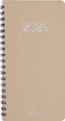 Agenda de poche spiralé Galway - 1 semaine sur 2 pages - 9,5 x 17 cm - olive - Oberthur