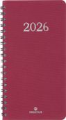 Agenda de poche spiralé Galway - 1 semaine sur 2 pages - 9,5 x 17 cm - anthracite - Oberthur