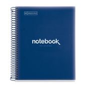Notebook Emotions, couverture souple, A5, lignes horizontales 7 mm, 120 feuilles de 5 couleurs, Miquelrius, Marine.