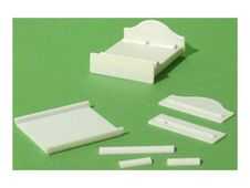 Schulcz - Modeldetail - double bed - 38 mm x 36 mm x 6 mm - wit