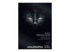 Aurora Art & Craft - Tekenblok - 245 x 345 mm - 20 pagina's - zwart - ongekleurd