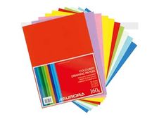 Aurora Art & Craft - Losse vellen tekenpapier - A4 Plus - 100 pagina's - verschillende kleuren - ongekleurd