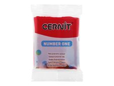Cernit Number One - Boetseerklei - 56 g - kerstmisrood - polymeerklei