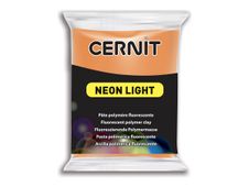 Cernit Neon Light - Boetseerklei - 56 g - oranje - fluorescerend materiaal, polymeerklei