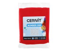 Cernit Number One - Boetseerklei - 250 g - rood - polymeerklei