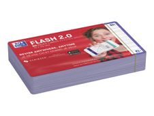 Oxford FLASH 2.0 - Indexkaart - 125 x 75 mm - landschap - wit - van lijnen voorzien (pak van 80)