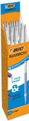 BIC Illusion Recharges Compatibles Stylo Effaçable avec Encre Thermosensible et Gomme - Bleu, Boîte de 12