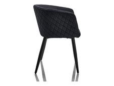Burocean Ema - Stoel - armsteunen - velvet polypropylene - zwart
