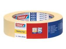 Tesa 4323 - Afplakband - 19 mm x 50 m - licht crèpepapier - lichtbeige