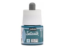 Pebeo Setasilk - Verf - op waterbasis - turquoise - glanzend - 45 ml