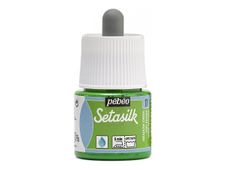 Pebeo Setasilk - Verf - op waterbasis - weidegroen - glanzend - 45 ml